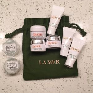 LA Mer creams and little bag